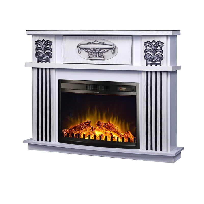 Semineu electric Roma mini alb & Zakinthos, Dimensiuni (I*L*A) :967*1200*310 mm
